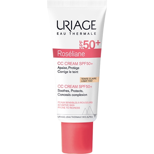 СС-крем для лица Uriage Roseliane CC Cream Moisturizing Cream SPF50+ увлажняющий против покраснений, 40 мл