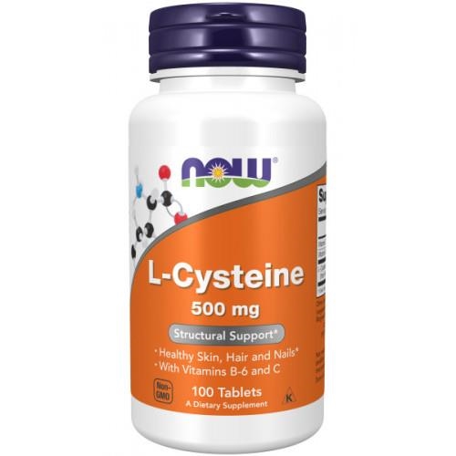 L-цистеїн NOW L-Cysteine 500 мг таблетки №100