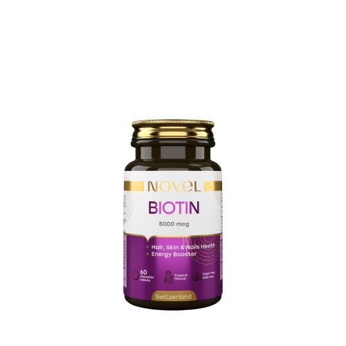 Витамины Novel Биотин 5000 мкг таблетки жевательные №60
