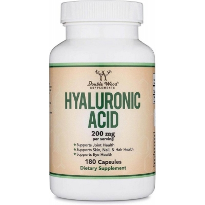 Гиалуроновая кислота Double Wood Hyaluronic Acid 200 mg, 180 капсул