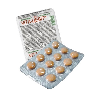 Вита-Цевит таблетки для рассасывания №12