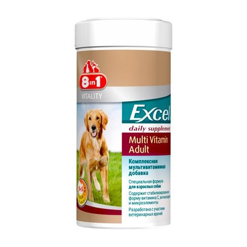 Мультивитамины для взрослых собак 8in1 Excel Multi Vitamin Adult таблетки, 70 штук