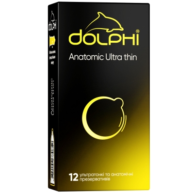 Презервативы Dolphi Анатомические сверхтонкие, 12 штук