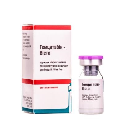 Гемцитабин-Виста порошок лиоф. для р-ра д/инф. по 200 мг №1 во флак.