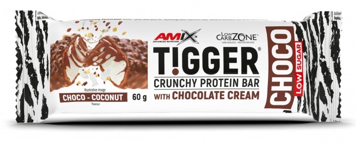 Батончик Amix Nutrition TiggerZero Choco Protein Bar Choco Coconut, 60 г
