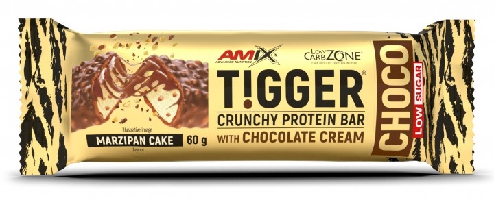 Батончик Amix Nutrition TiggerZero Choco Protein Bar Marzipan Cake, 60 г