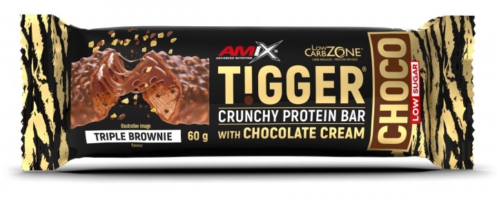 Батончик Amix Nutrition TiggerZero Choco Protein Bar Triple Brownie, 60 г