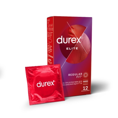 Презервативы латексные Durex Elite особенно тонкие, 12 штук