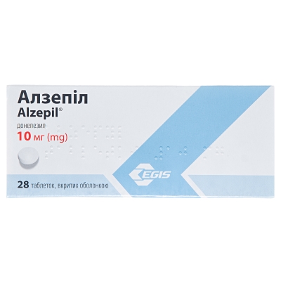 Алзепил таблетки, п/о по 10 мг №28 (14х2)