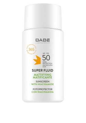 Солнцезащитный супер флюид Babe Laboratorios SPF 50 матирующий для всех типов кожи, 50 мл