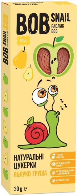 Конфеты Bob Snail Roll натуральные яблочно-грушевые, 30 г