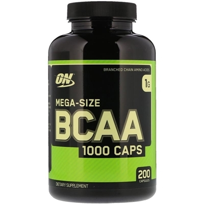 Аминокислота Optimum Nutrition BCAA 1000 Mega-Size, 200 капсул