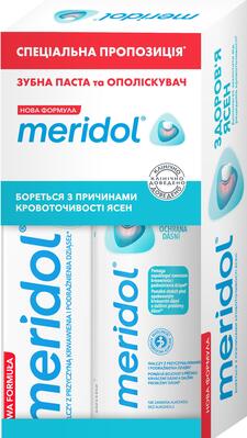 Набор Meridol Зубная паста 75 мл + ополаскиватель 100 мл