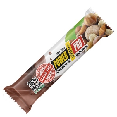 Батончик Power Pro 32% орех Nutella без сахара, 60 г