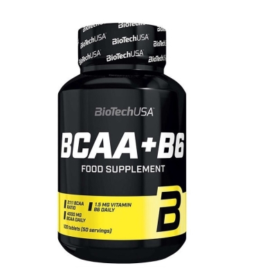 Аминокислоты Biotech BCAA + B6, 100 таблеток