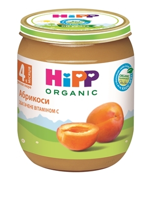 Пюре фруктовое HiPP Organic Абрикосы, 125 г