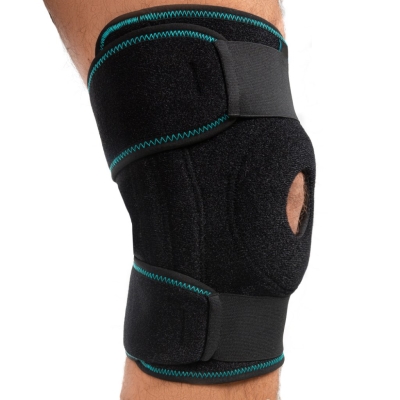 Бандаж на коленный сустав Ortenza 603 разъемный, с силиконовым кольцом и 4 ребрами жесткости, размер универсальный