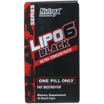 Жироспалювач Nutrex Research Lipo-6 Black Ultra Concentrate, 30 капсул