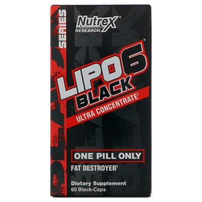 Жироспалювач Nutrex Research Lipo-6 Black Ultra Concentrate, 60 капсул