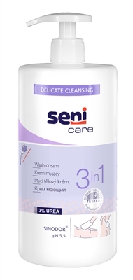 Крем моющий Seni Care 3 в 1 для тела, 1000 мл