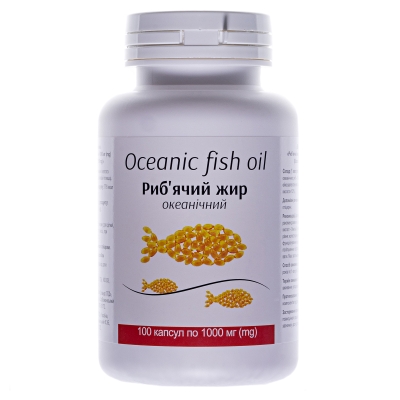 Рыбий жир океанический капсулы по 1000 мг №100 в бан.