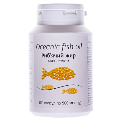 Рыбий жир океанический капсулы 500 мг №100 в бан.