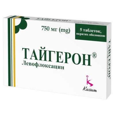 Тайгерон таблетки, п/о по 750 мг №5