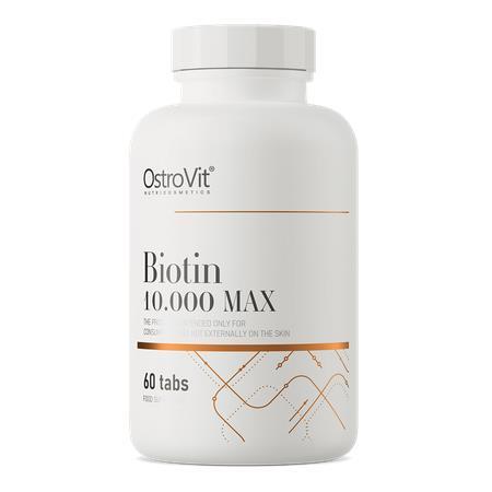 Биотин Макс OstroVit Biotin 10 000 MAX, 60 таблеток