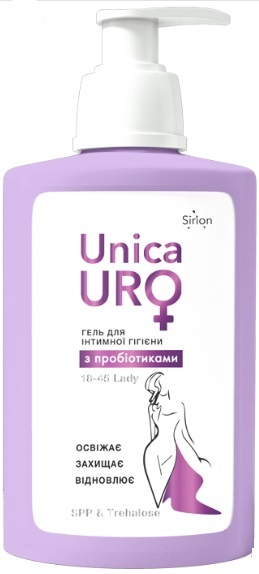 Гель для интимной гигиены UnicaUro Lady с пробиотиками, 250 мл