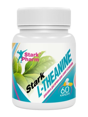 Теанин Stark Pharm Stark L-Theanine 200 мг, 60 капсул