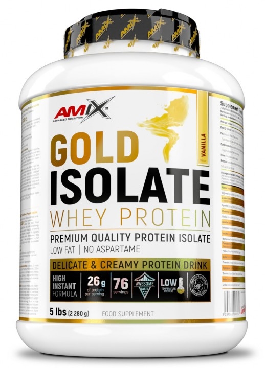 Протеин Amix Nutrition Gold Whey Protein Isolate Vanilla, 2280 г