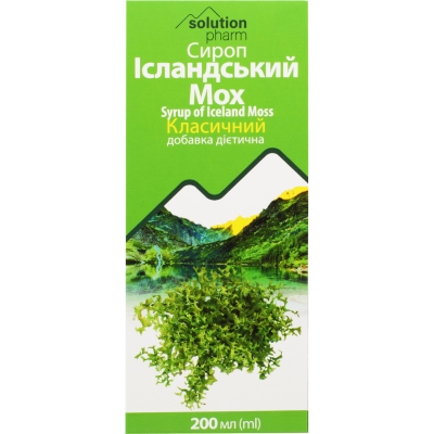 Ісландський мох сироп класичний Solution Pharm по 200 мл у флак.