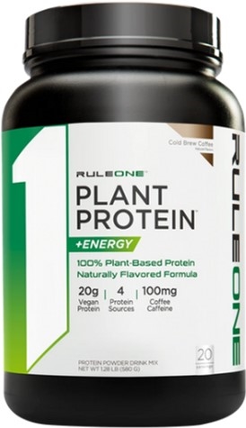 Протеин R1 (Rule One) Plant Protein + Energy Холодный кофе, 639 г