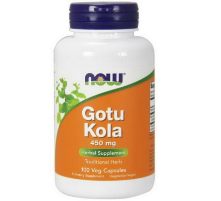 Готу Кола NOW Gotu Kola 450 мг, 100 капсул