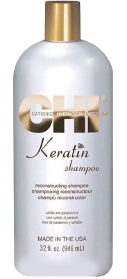 Шампунь CHI Keratin Reconstructing Shampoo для поврежденных волос Кератин, 946 мл