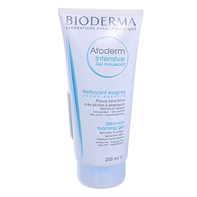 Гель Bioderma Atoderm Intensive очищающий для лица и тела, для сухой атопической кожи, 200 мл