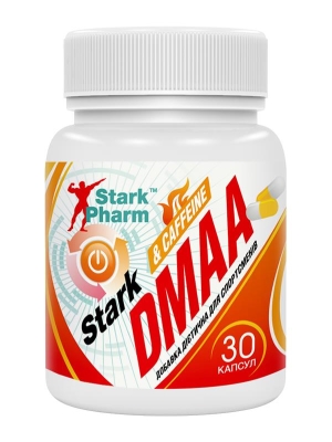 Стимулятор предтренировочный Stark Pharm Stark DMAA 100 мг & Caffeine 200 мг, 30 капсул