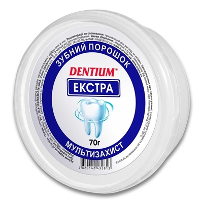 Зубной порошок Enjee Dentium Экстра, 70 г в бан.