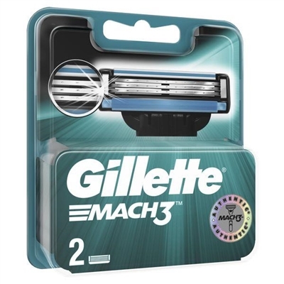 Картриджи сменные для бритья Gillette Mach 3, 2 штуки