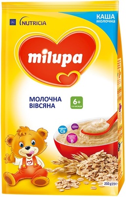 Каша молочная Milupa овсяная для детей с 6 месяцев, 210 г