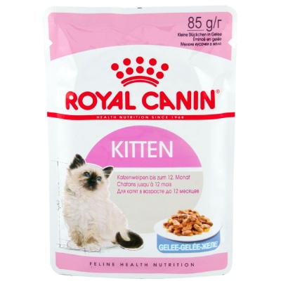 Royal Canin Kitten Instinctive консервы для котят до 12 мес. кусочки в соусе 85г