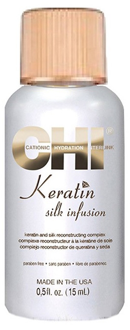 Жидкий шелк CHI Keratin Silk Infusion для волос, 15 мл