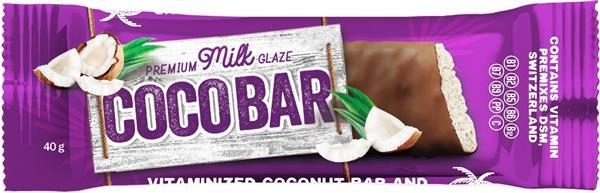 Батончик-мюсли Coco Bar Витаминизированный кокосовый в молочной глазури, 40 г