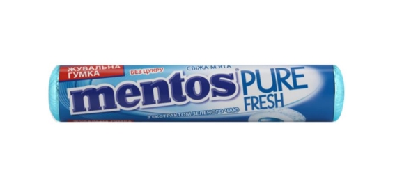 Жевательная резинка Mentos Pure Fresh со вкусом Мяты, 15,75 г