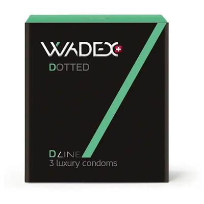 Презервативы Wadex Dotted с точечной структурой, 3 штуки