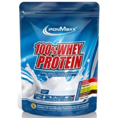 Протеин IronMaxx 100% Whey Protein Черничный чизкейк, 500 г (пакет)