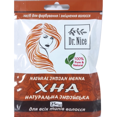 Хна натуральная Dr.Nice индийская, 25 г