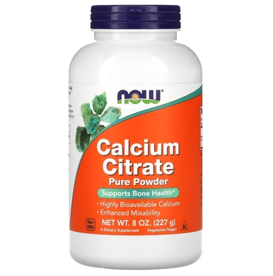 Кальция цитрат NOW Calcium Citrate порошок, 227 г