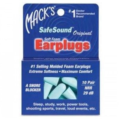 Беруши вкладки ушные MACK`S Original Safe Sound 9 полипропиленовые от шума, до 29 дБ, 10 пар