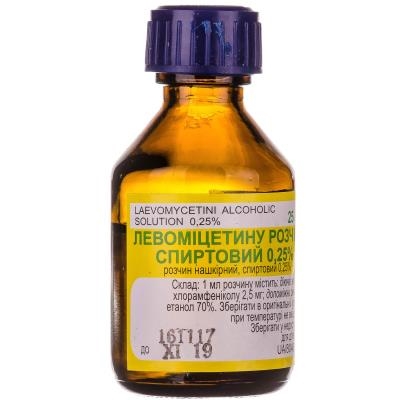 Левомицетина раствор спиртовой (LevomycetIn solution In ethanol)
